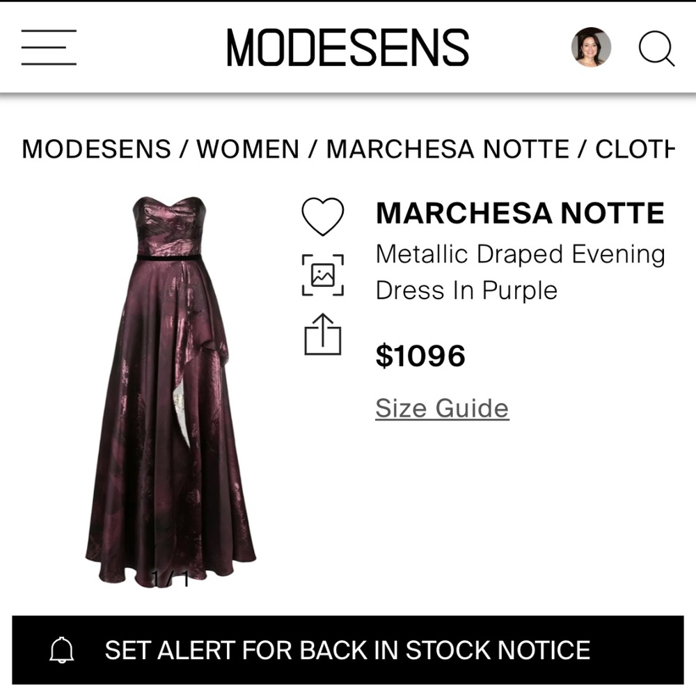 Marchesa Notte Gown